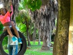 美女, デカチン, デカパイ, フェラチオ, バック, ハードコア, ショートヘア, ヤリマン