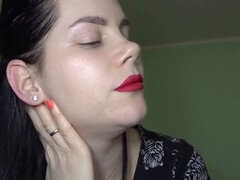 Stunning giantess Anna has some fun with you in POV close-up