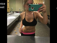 美女, デカパイ, ブロンド, フェムドム, ラティーナ, 自然山雀, 一人, オッパイの