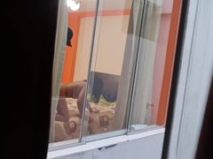 Amateur, Brunette brune, Époux mari, Fille latino, Mexicainne, Orgasme, Petite femme, Voyeur