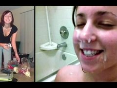 Amateur, Compilation, Dick, Facial, Handjob, Tits