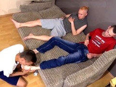 Fussjob, Schwul, Hardcore, Masturbation, Flotter dreier