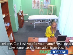 Russian blonde bombshell loves to suck on gorgeous nurse's pussy in fakehospital POV