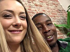 美女, ブロンド, 茶髪の, 異人種間