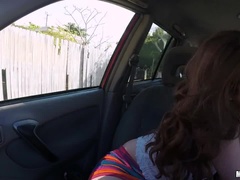 Red Head Hitchhiker Loves the Cock