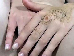 茶髪の, オナニー, 小柄, ロシア人, ティーン