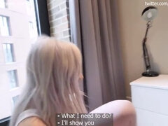 Stepsister in leggings wants sex Leah Meow