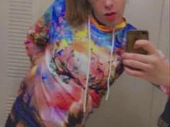 Beauté, Grosse bite, Lingerie, Masturbation, Maigrichonne, Solo, Adolescente, Nénés