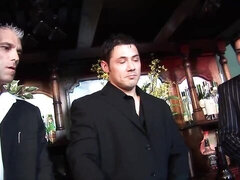 ブロンド, フェラチオ, グループ, ハードコア, 下着, オフィス, オージー, ストッキング