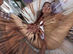 Asiático, Verga grande, Tacones, Tetas naturales, Coño, Pelirrojo, Calcetines, Vibrador