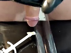 Grosse bite, Tir de sperme, Fétiche, Branlette thaïlandaise, Énorme, Latex, Masturbation, Solo