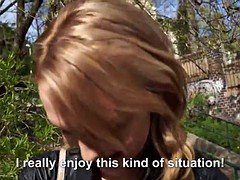 Tussi, Blondine, Spermaladung, Pov, Nass