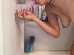 Blow job, nude, shower masturbation