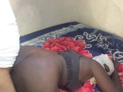 African, Big ass, Big cock, Black, Couple, Interracial, Mask