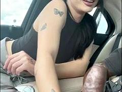 Big cock, Big tits, Blowjob, Creampie, Cumshot, Ebony, Handjob, Tits