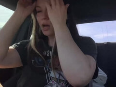 Enthousiasteling, Kont, Bruinharig, Huisgemaakt, Masturbatie, Alleen, Tieten likken, Nat