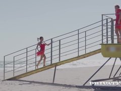 デカパイ, 巨乳な, イマラチオ, ヨーロピアン, 女, アウトドア, 公共, オッパイの