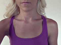 Tussi, Blondine, Blasen, Hardcore, Rasiert, Flotter dreier, Titten