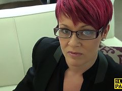 Redhead british sub roughly fucked