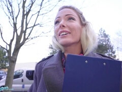 Leie, Blasen, Spermaladung, Milf, Geld, Öffentlich, Realität