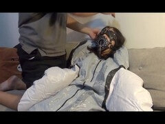 Gebondenheid, Chinees, Masker, Straf, Rok, Kousen, Tiener, Vastgebonden