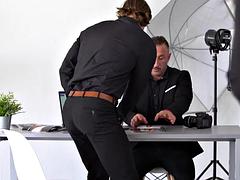 美女, フェラチオ, ぽちゃ, イく瞬間, フェラする, タトゥー, 三人, オッパイの