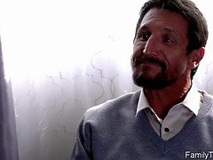 フェラチオ, バック, なめる, 淫乱熟女, 母, オマンコ, 義母, 三人