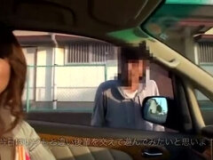 アジア人, デカパイ, フェラチオ, フェティッシュ, 手コキする, 日本人, 公共, 三人