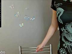 Asiático, Consolador, Fetiche, Masturbación, Montar, Solo, Tetas, Juguetes
