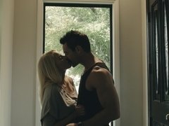 お尻, デカパイ, ブロンド, カップル, チン