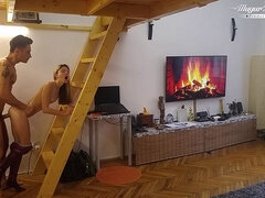 Achter de coulissen, Blond, Pijpbeurt, Sperma shot, Hondjeshouding, Hd, Likken, Russisch
