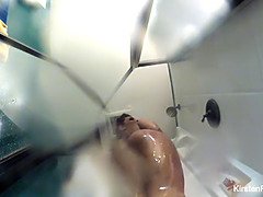 お尻, デカパイ, 茶髪の, エロ熟女, 淫乱熟女, 母, オマンコ, シャワー