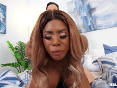 Enthousiasteling, Slaapkamer, Pijpbeurt, Hondjeshouding, Zwart, Europees, Hardcore, Tieten likken