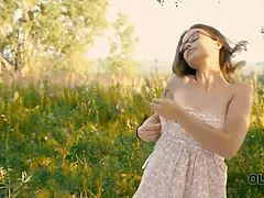 Old4k. skinny has porno with aged guy who cums on glasses outdoors