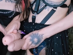 Halloween Witches Will Fuck You With Their Strap-ons. Dominatrix Nika And Darkspacesolar