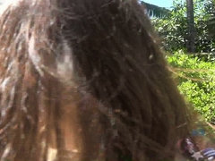 Amateur, Plage, Brunette brune, Éjaculation interne, Petite amie, Pov, Gicler, Nénés