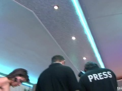 イく瞬間, ダンス, 指いじり, グループ, レザー, サテン, フェラする, オッパイの