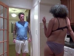 Curly ebony gets pulverized by a brit man