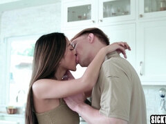 Raunchy Asian teenager Alexia Anders gets pounded