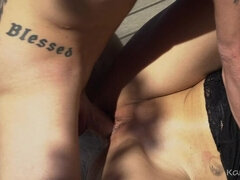 Rubia, Hd, Tacones, Al aire libre, Afeitado, Puta, Tetas