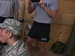 Anal, Army, Black, Ebony, Gay, Tattoo, Uniform, Voyeur