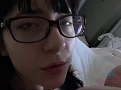 Amateur, Brunette brune, Éjaculation interne, Pov, Tatouage