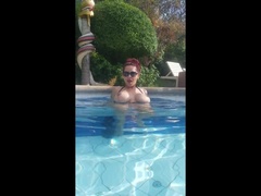 Grote mammen, Vrouw, Hd, Masturbatie, Moeder, Roodharige vrouw, Alleen, Spuiten