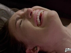 お尻, 茶髪の, 女, 指いじり, なめる, 自然山雀, オマンコ, ティーン