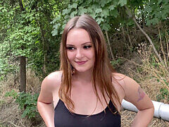 デカ尻, フェラチオ, お金, アウトドア, 公共