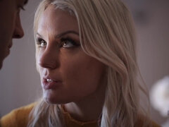 Grote kont, Grote mammen, Blond, Sperma in mond, Sperma shot, Moeder die ik wil neuken, Moeder, Taboe