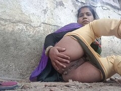 Pareja, Penetracion con dedos, Indio, Masturbación, Al aire libre