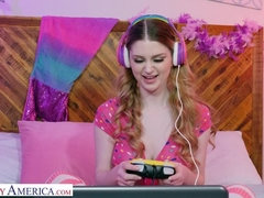 Amerikaans, Slaapkamer, Blond, Sperma, Vriendin, Harig, Kut duiken, Webcamera