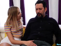 Stepdad Tommy Gets Blow Job From Petite Blonde Daughter Coco Lovelock