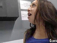 フェラチオ, 茶髪の, のぞき穴, 手コキする, ティーン